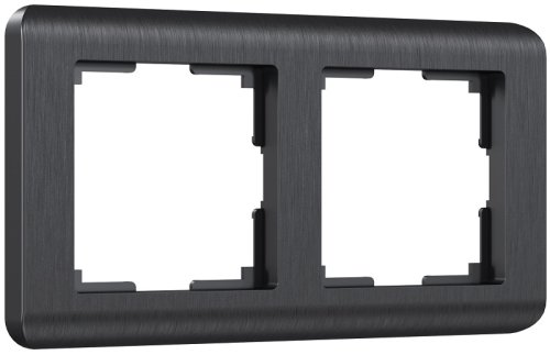 Рамка универсальная Werkel Stream 2-м. графит картинка